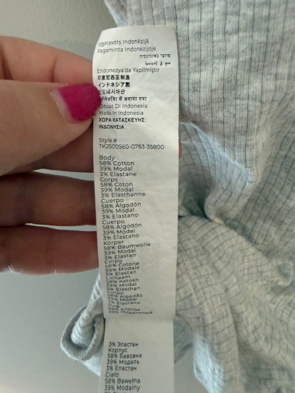 Fabletics Modal Rib Built-In Bra Tank Gray M - Picture 6 of 8